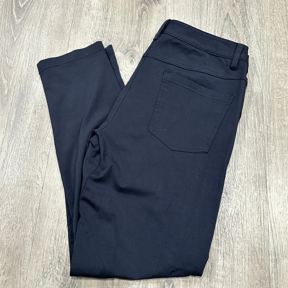 BYLT Premium Basics Everyday Pant 2.0 Mens Large Navy Slim Performance Chino